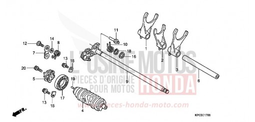 GEARSHIFT DRUM XL125V8 de 2008